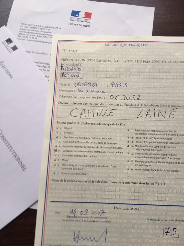 L'élue PCF de Paris, Hélène Bidard, m(p)arraine Camille Lainé pour l'élection présidentielle