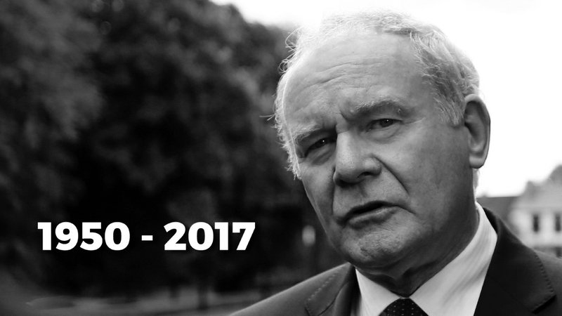 L'ancien vice-premier ministre d'Irlande du Nord, et commandant de l'IRA, Martin McGuinness est mort