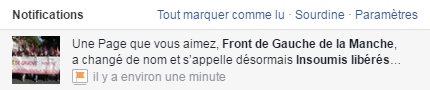 Quand les pages Facebook du Front de Gauche deviennent celles de la France insoumise