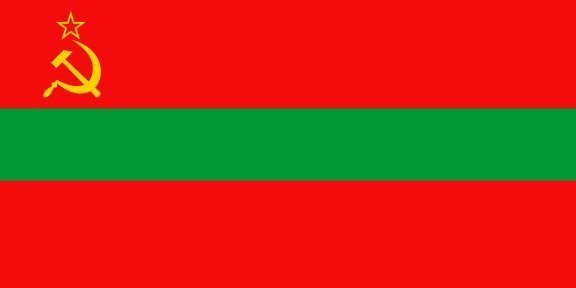 Drapeau de la République Moldave de Transnistrie