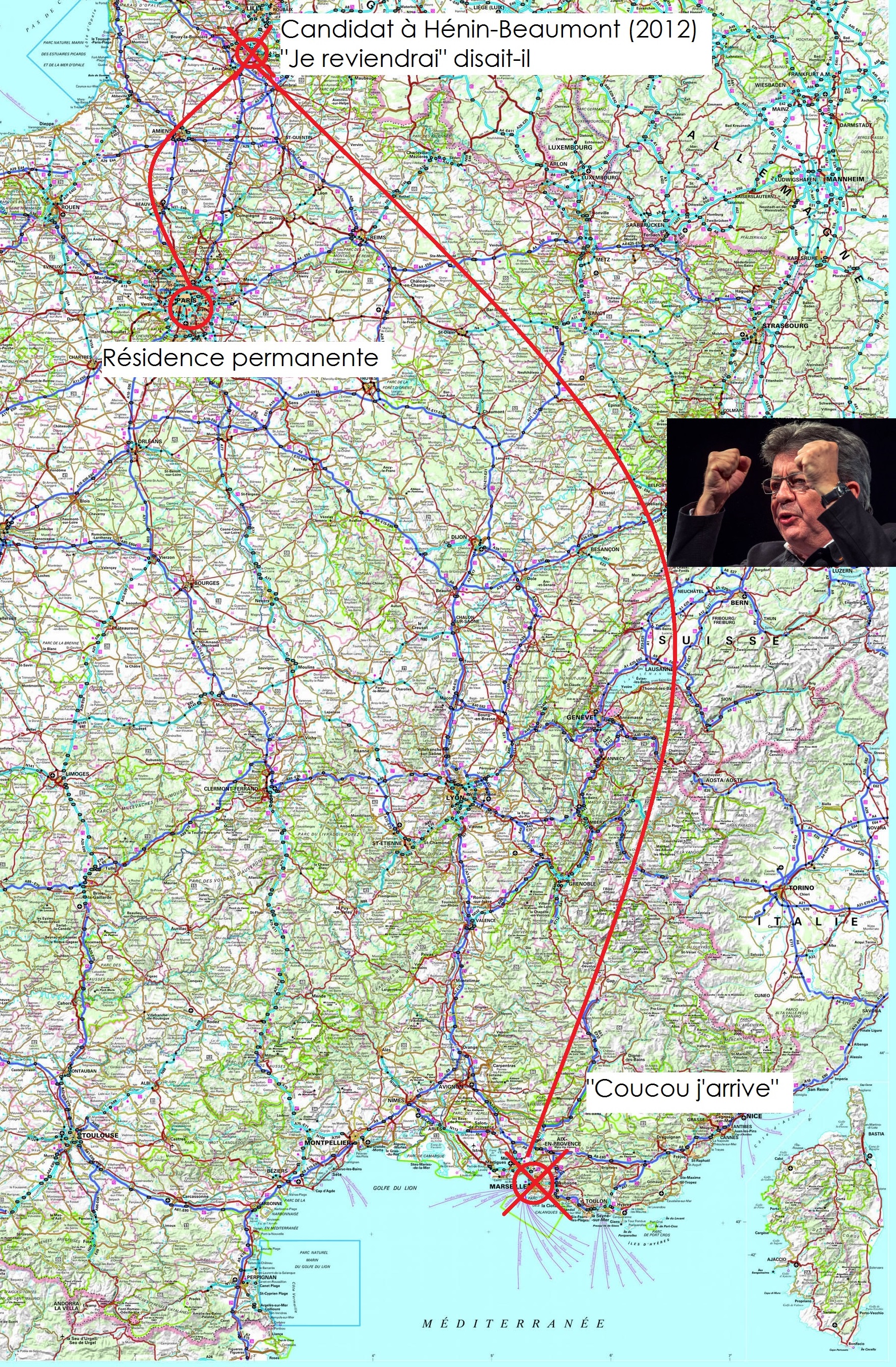 Après Henin-Beaumont (2012), Mélenchon sera candidat aux législatives, probablement à Marseille Après Henin-Beaumont (2012), Mélenchon sera candidat aux législatives, probablement à Marseille