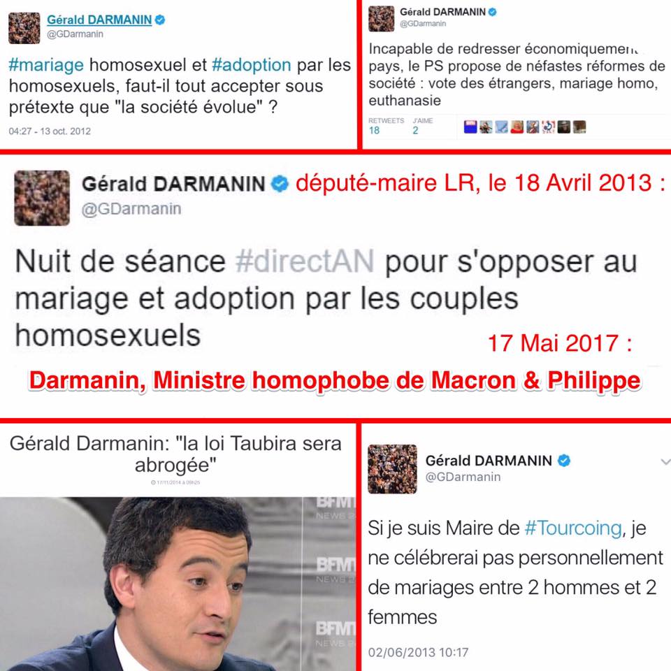 Gérald Darmanin, le ministre homophobe de l’action et des comptes publics