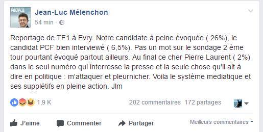 Je n'ai qu'une chose à dire à Jean-Luc Mélenchon