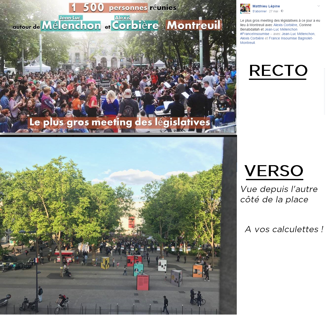 1500 selon les organisateurs et vachement moins selon la réalité