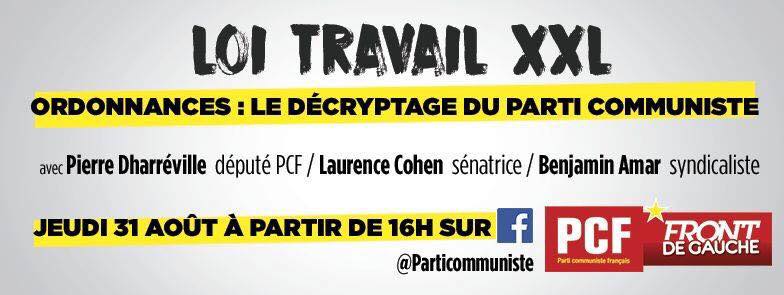 Loi Travail 2 : Le PCF décrypte les ordonnances de Macron