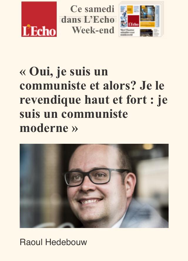 "Je suis un communiste et alors ?" (Raoul Hedebouw - PTB)