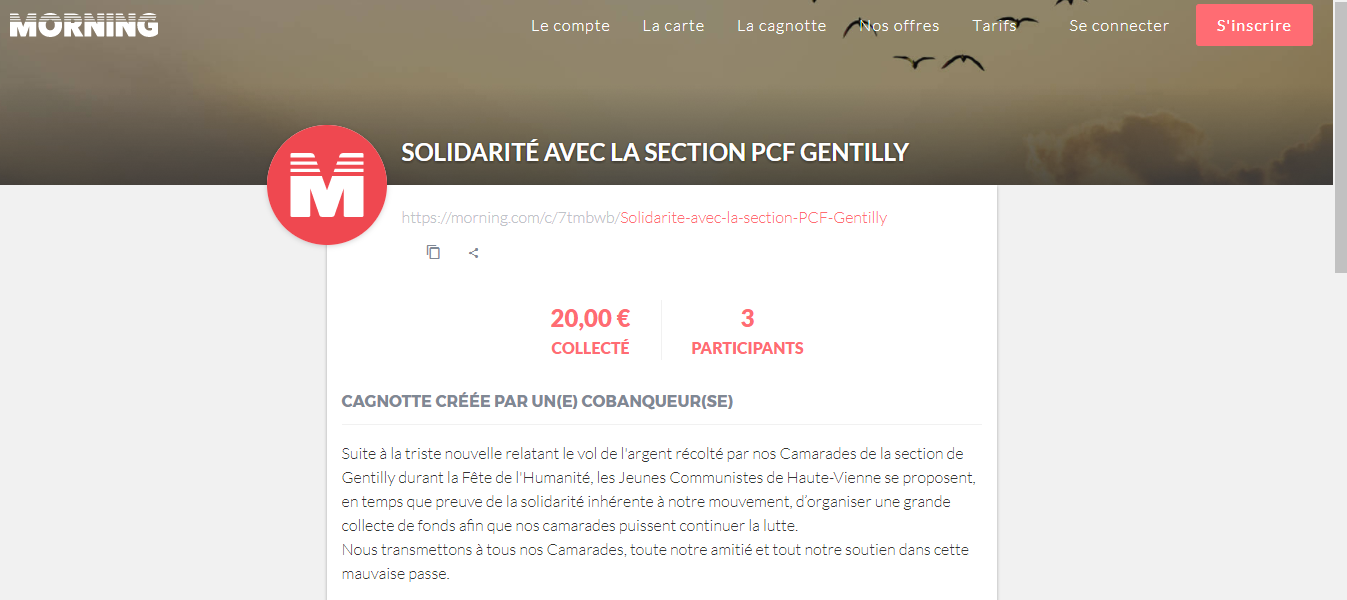Les Jeunes Communistes de Haute-Vienne lancent une collecte pour la section PCF de Gentilly