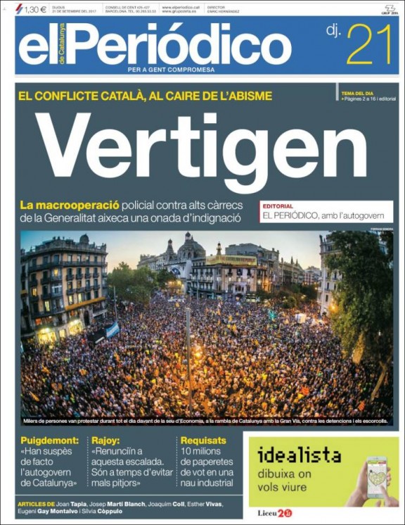 Ce matin la presse espagnole célèbre unanimement le coup de force de Rajoy