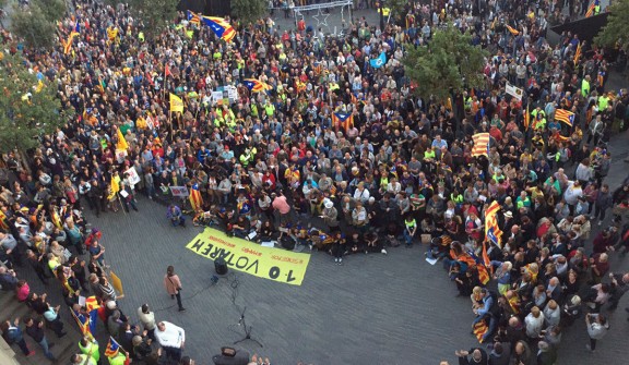 Des concentrations massives dans toute la Catalogne pour la défense des libertés