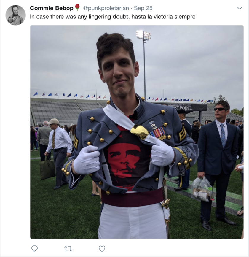 L'officier communiste de West-Point cible l'Amérique conservatrice