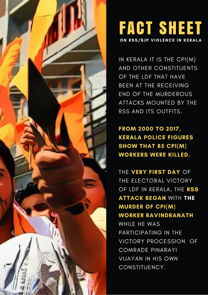 Kerala : Les violences nationalistes contre des militants communistes