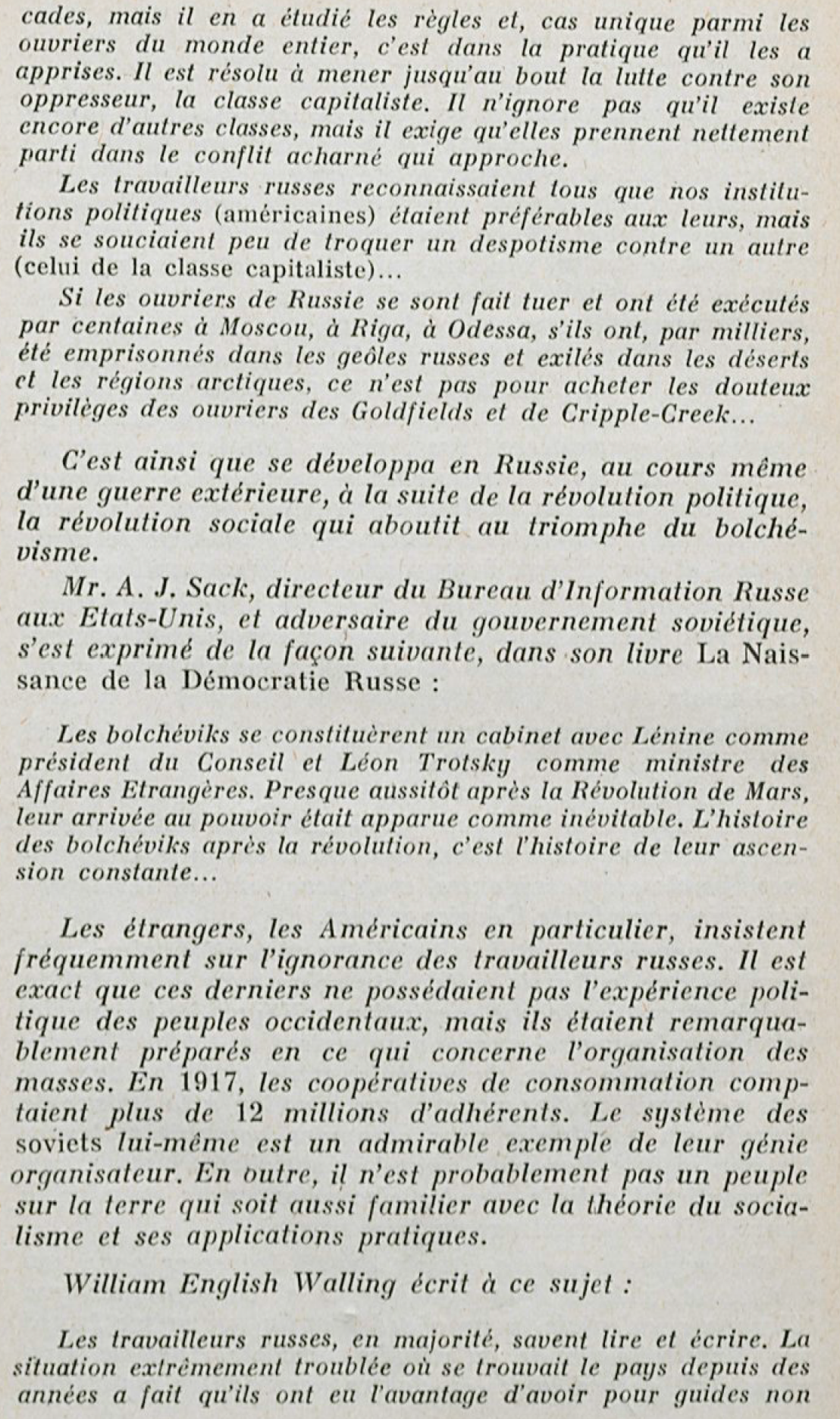 Pour comprendre la Révolution d'Octobre : "10 jours qui ébranlèrent le monde" (John Reed) Pour comprendre la Révolution d'Octobre : "10 jours qui ébranlèrent le monde" (John Reed)