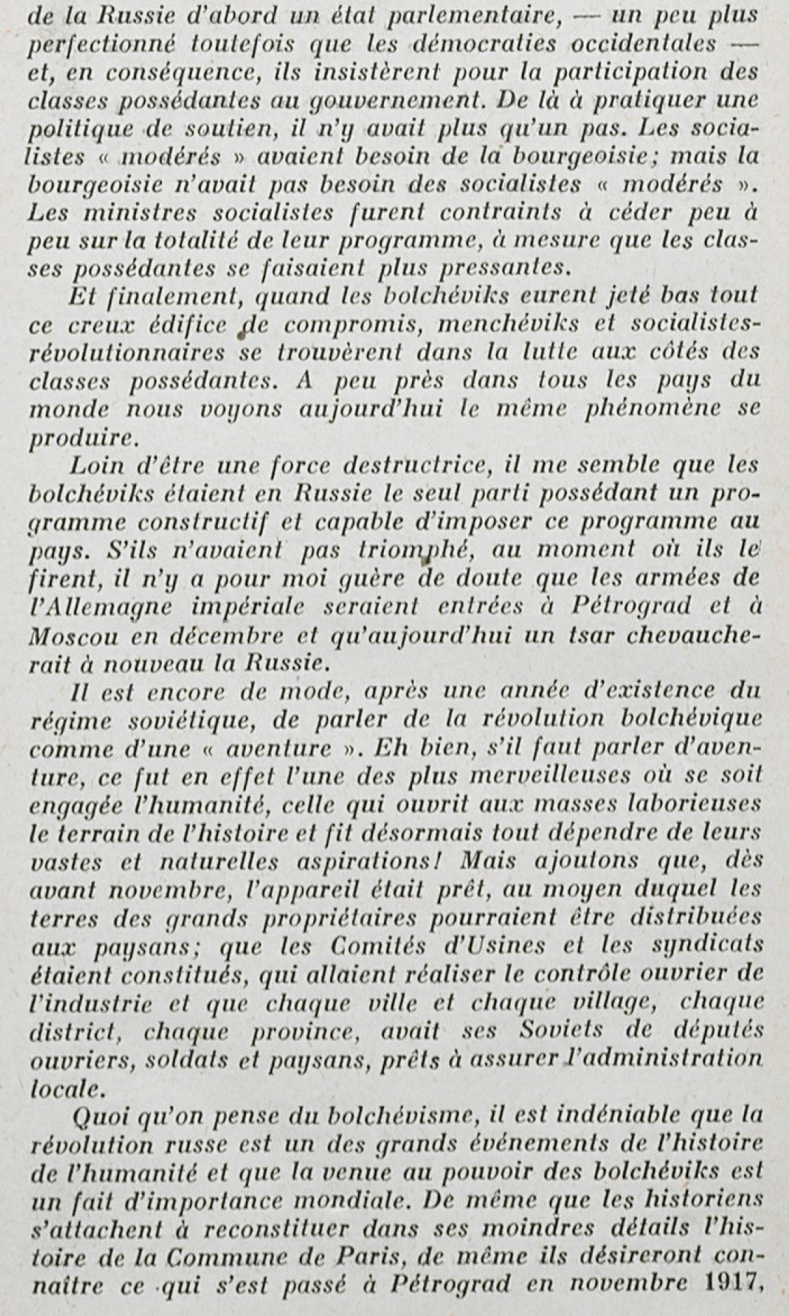 Pour comprendre la Révolution d'Octobre : "10 jours qui ébranlèrent le monde" (John Reed) Pour comprendre la Révolution d'Octobre : "10 jours qui ébranlèrent le monde" (John Reed)