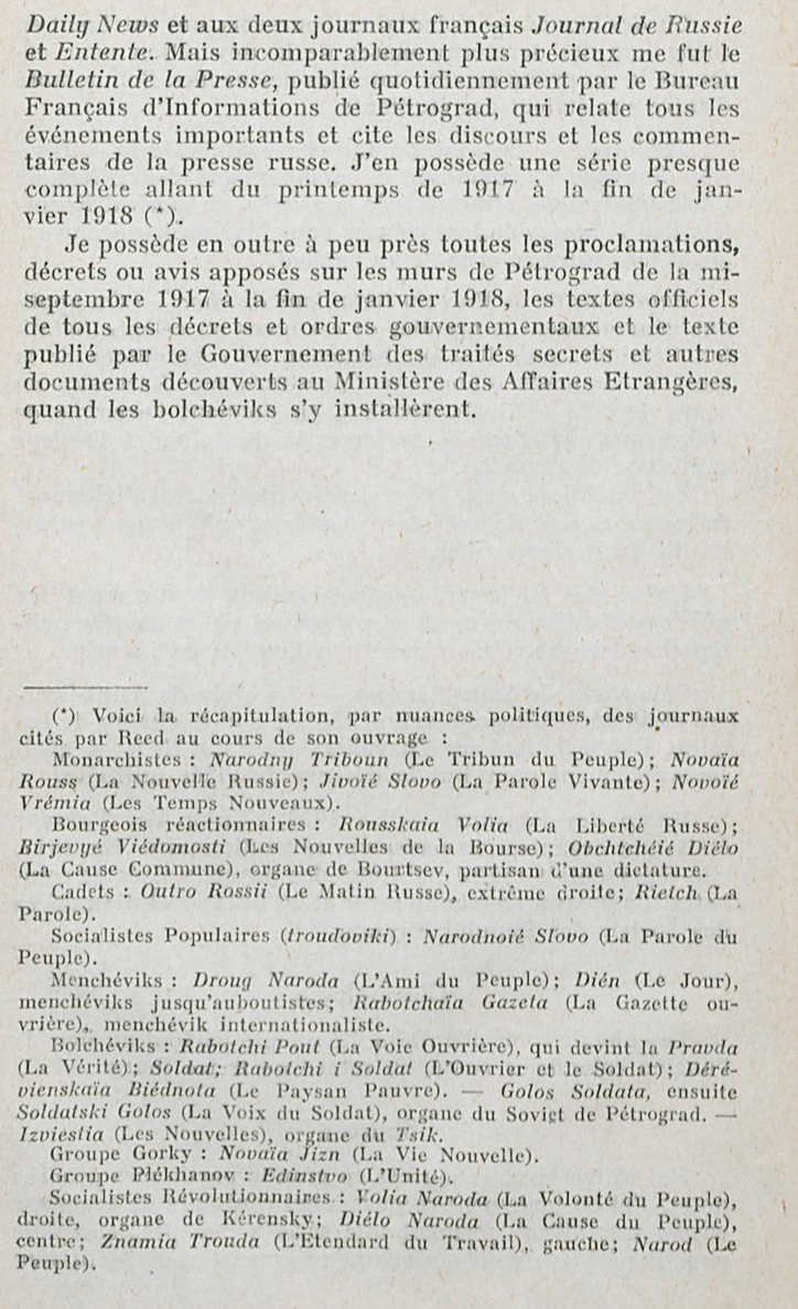 Pour comprendre la Révolution d'Octobre : "10 jours qui ébranlèrent le monde" (John Reed) Pour comprendre la Révolution d'Octobre : "10 jours qui ébranlèrent le monde" (John Reed)