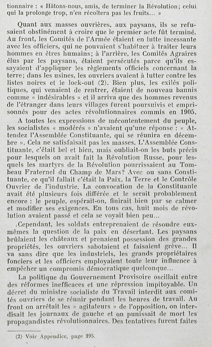 "10 jours qui ébranlèrent le monde" (John Reed) / Chapitre 1, les origines