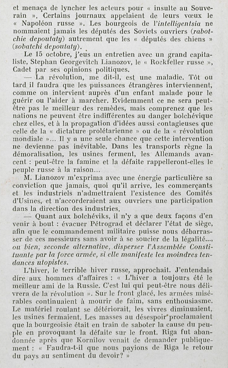 "10 jours qui ébranlèrent le monde" (John Reed) / Chapitre 1, les origines