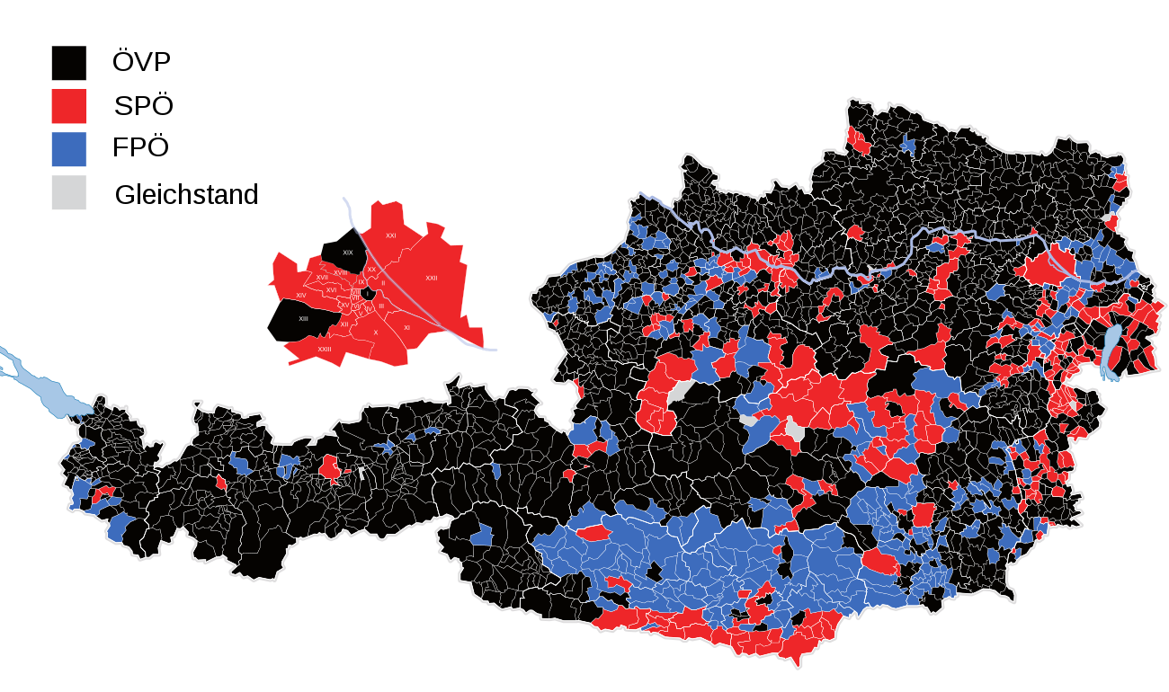 Autriche : Droite (ÖVP) et extrême droite (FPÖ) en tête des législatives Autriche : Droite (ÖVP) et extrême droite (FPÖ) en tête des législatives
