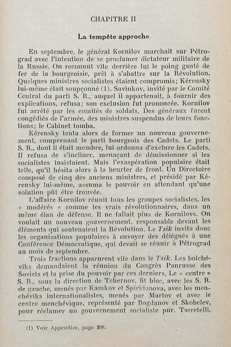 "10 jours qui ébranlèrent le monde" (John Reed) / Chapitre 2, la tempête approche "10 jours qui ébranlèrent le monde" (John Reed) / Chapitre 2, la tempête approche