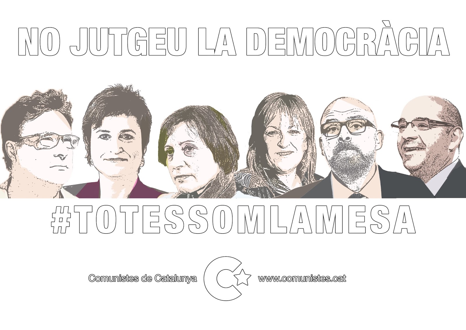 "Ne jugez pas la démocratie" (Communistes de Catalogne)