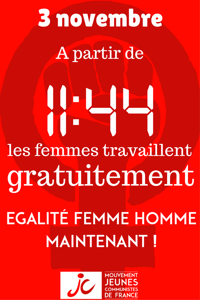 3 novembre 11h44, l’égalité salariale attendra (MJCF)