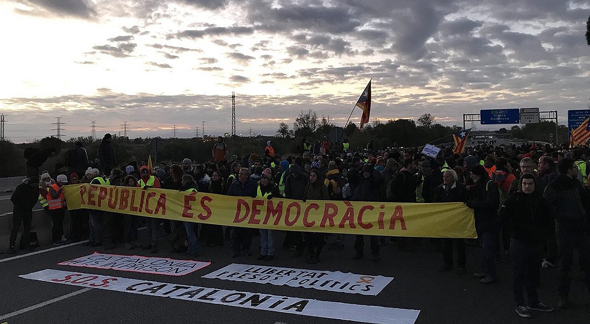 Grève générale en Catalogne pour exiger la libération des prisonniers politiques