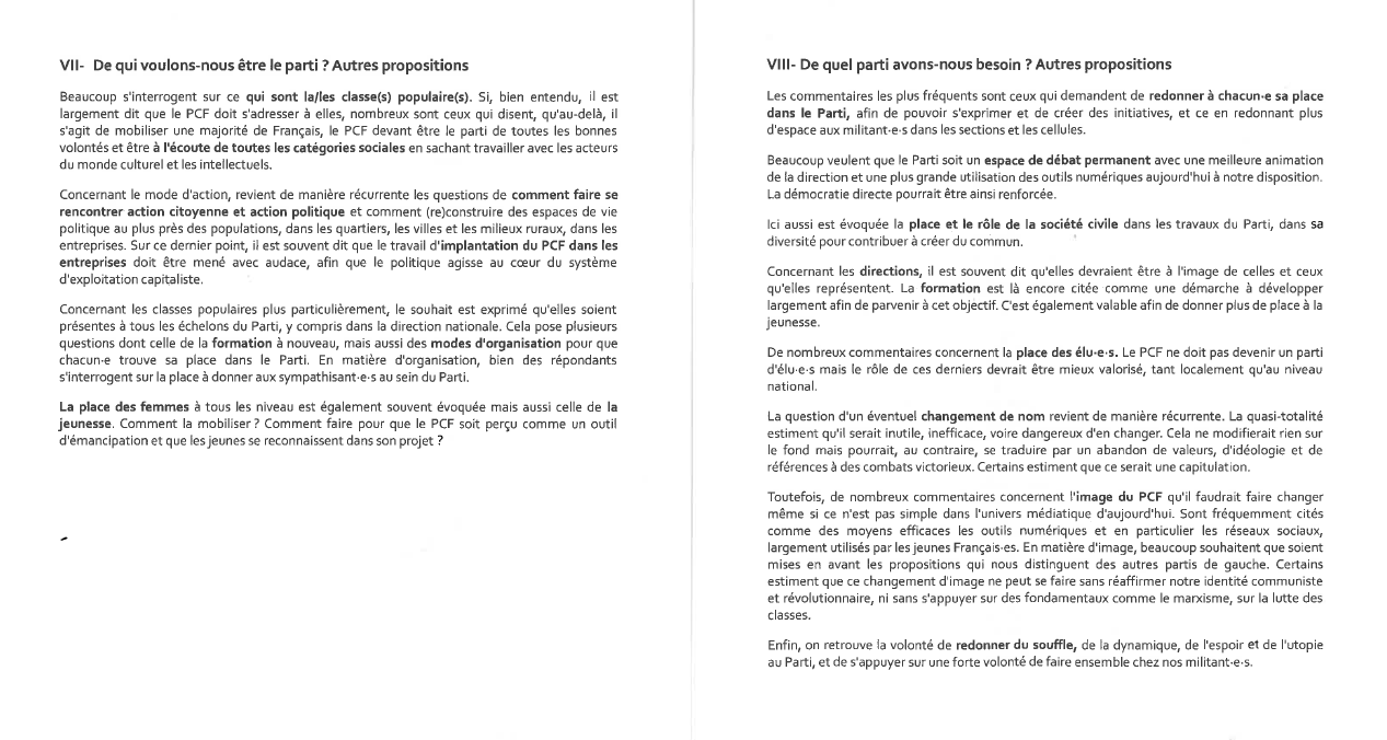 38ème congrès : La synthèse des réponses aux questions ouvertes 38ème congrès : La synthèse des réponses aux questions ouvertes