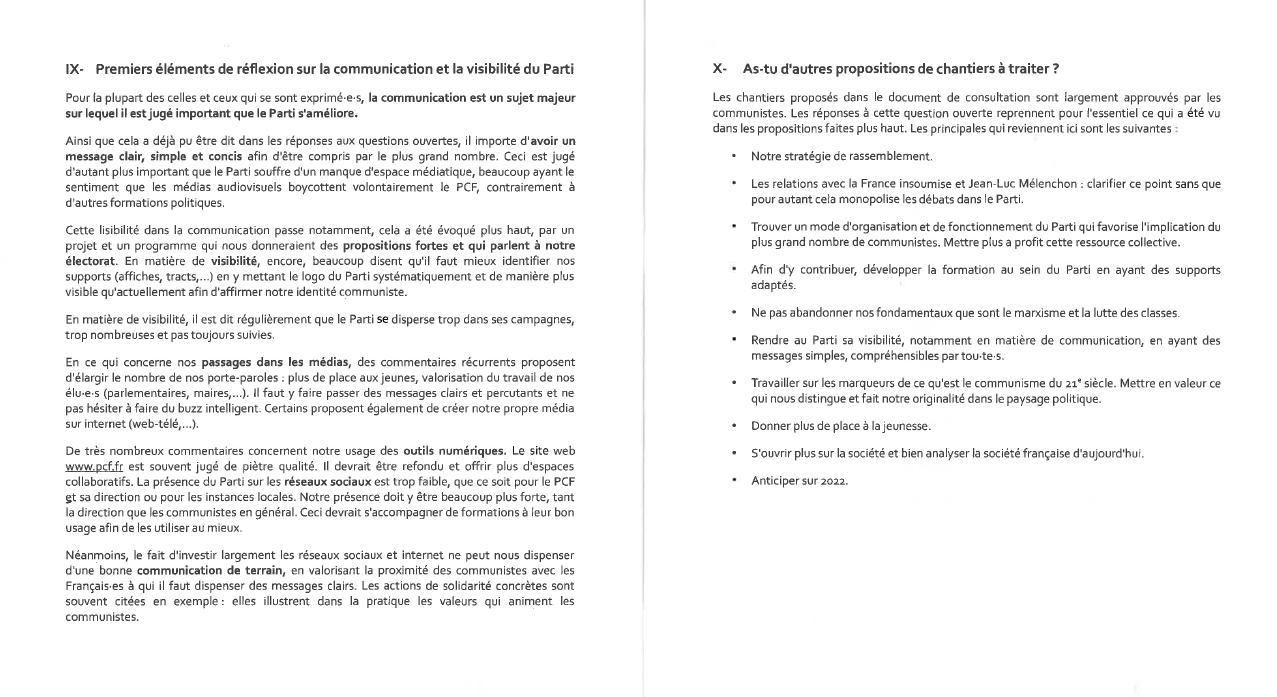 38ème congrès : La synthèse des réponses aux questions ouvertes 38ème congrès : La synthèse des réponses aux questions ouvertes