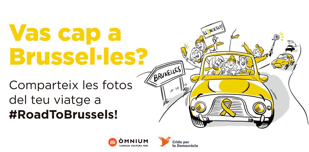 Des dizaines de milliers de catalan.e.s traversent la France pour se rendre à Bruxelles