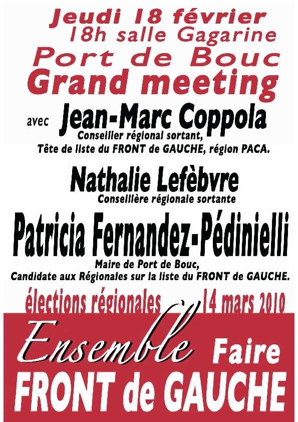 Le Front de Gauche en meeting dans la 13ème circonscription Le Front de Gauche en meeting dans la 13ème circonscription
