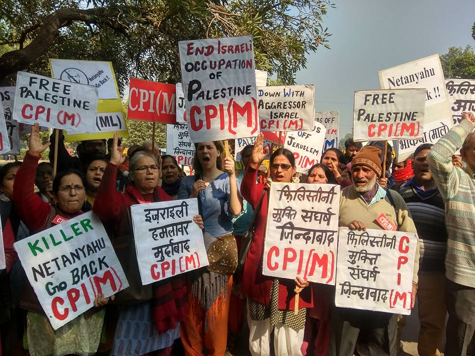 "Go back" clament les communistes d'Inde à Benyamin Netanyahou