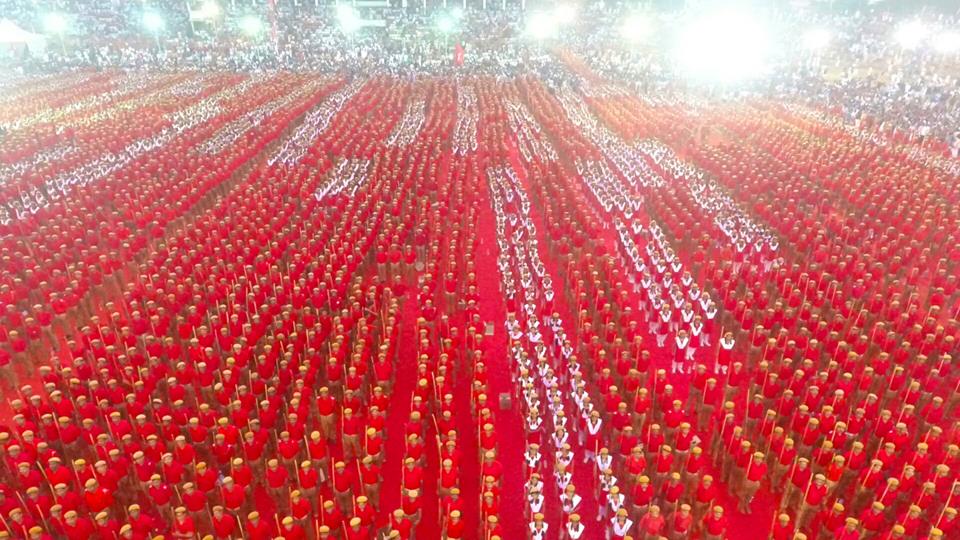 25.000 "Red volunteers" déferlent sur Kannur pour le 22ème congrès du Parti Communiste d'Inde (Marxiste)
