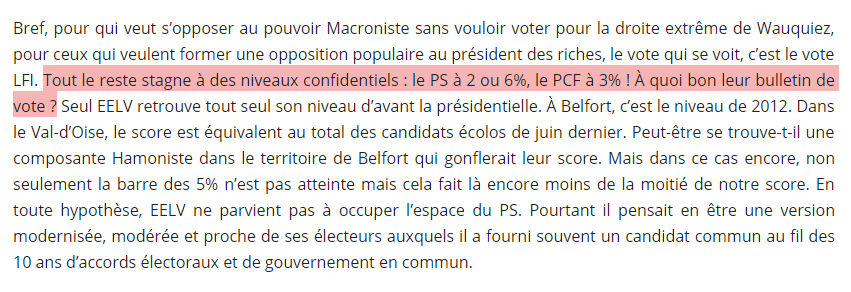 Il est temps que nos dirigeant.e.s politiques en finissent avec l'illusion Mélenchon