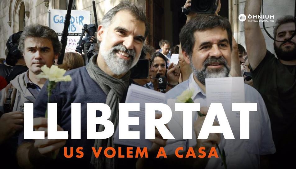 Amnesty international demande la libération immédiate de Jordi Cuixart et Jordi Sànchez