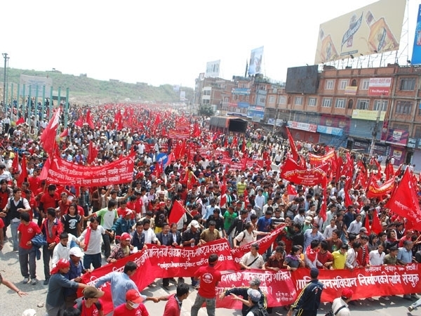 Nepal : Un premier mai gigantesque, la grève générale confirmée