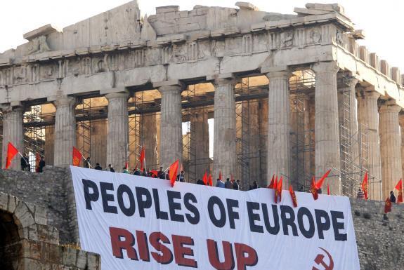 Grèce : "Peuples de l'Europe, soulevez-vous" (KKE) Grèce : "Peuples de l'Europe, soulevez-vous" (KKE)