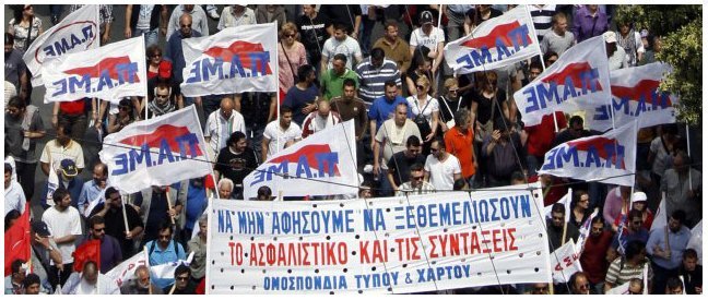 Le PCF réaffirme sa solidarité avec le peuple grec et apporte son soutien au mouvement social
