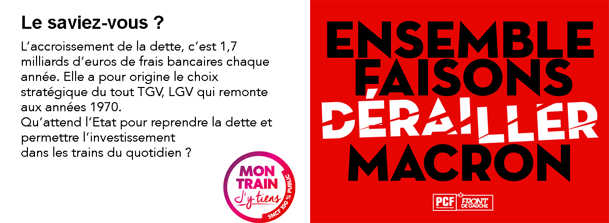 L'enfumage de Macron sur la SNCF, la désintox du PCF L'enfumage de Macron sur la SNCF, la désintox du PCF