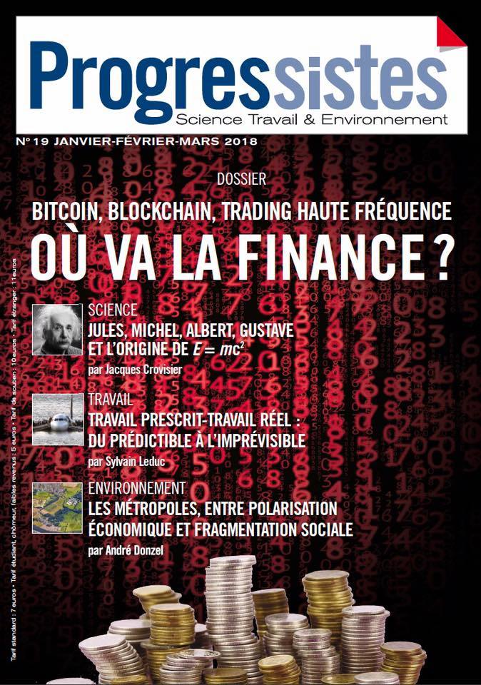La revue scientifique du PCF "Progressistes" se penche sur la crypto-monnaie, le bitcoin et le blockchain