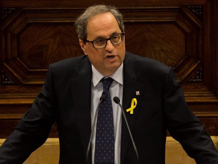 Quim Torra élu 131ème Président de la Generalitat de Catalunya