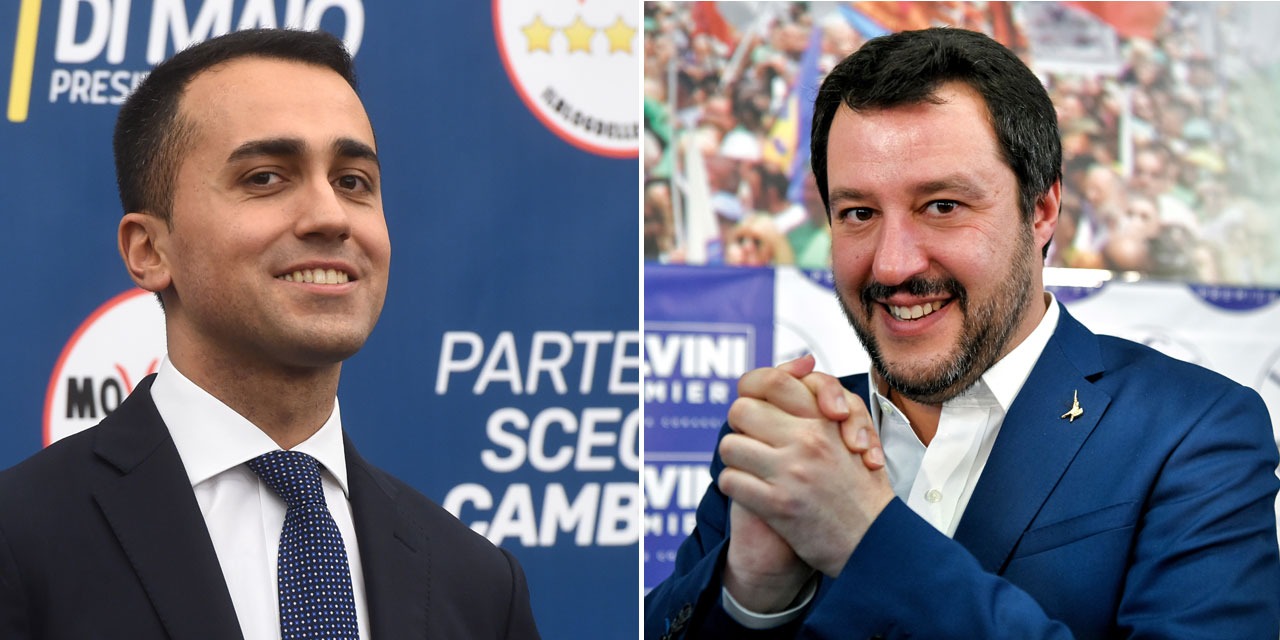 Italie : Les populistes M5S et l'extrême-droite de la Ligue présentent leur accord de gouvernement Italie : Les populistes M5S et l'extrême-droite de la Ligue présentent leur accord de gouvernement