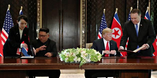 Rencontre historique entre Kim Jong-un et Donald Trump Rencontre historique entre Kim Jong-un et Donald Trump