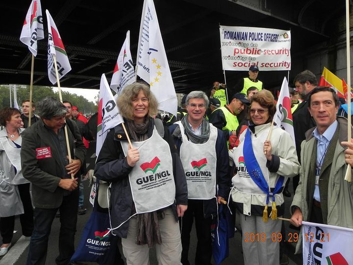 Grève européenne à Bruxelles contre l'austérité Grève européenne à Bruxelles contre l'austérité