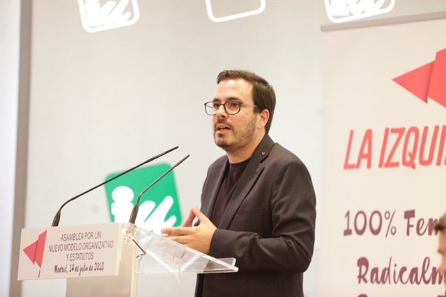 Alberto Garzón (IU) demande la levée des accusations contre les prisonniers et exilé.e.s politiques catalan.e.s Alberto Garzón (IU) demande la levée des accusations contre les prisonniers et exilé.e.s politiques catalan.e.s