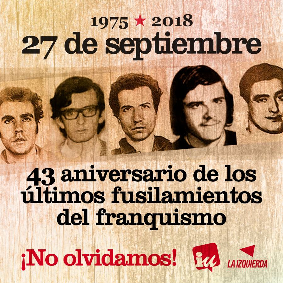 27 septembre 1975, les dernières victimes du Franquisme