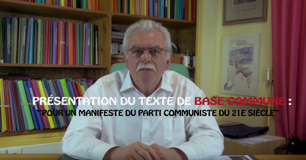 André Chassaigne s'adresse aux communistes dans le cadre du choix de la base commune pour le congrès
