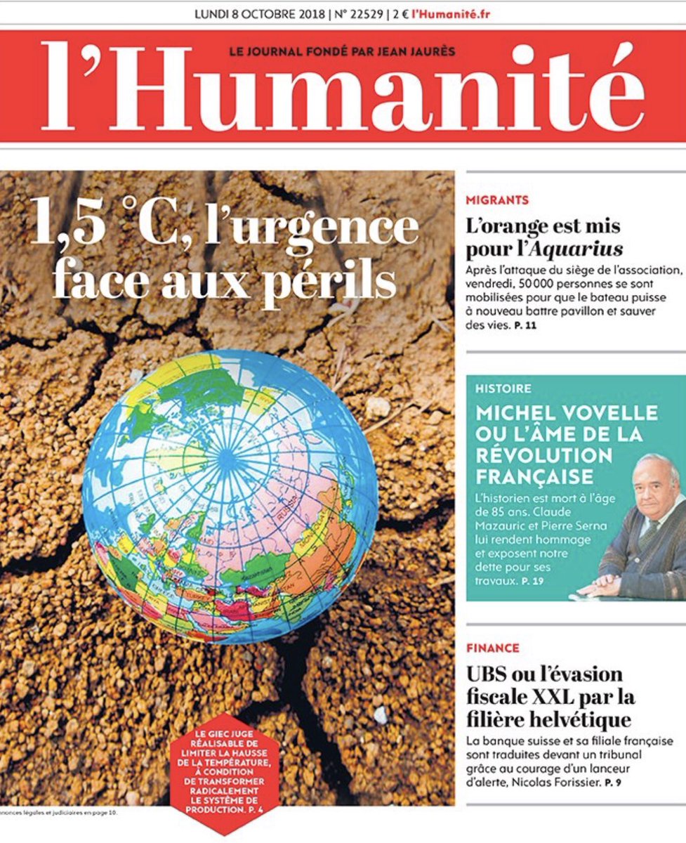 Climat : Ne pas dépasser le 1,5°c, tout se joue dans les dix prochaines années Climat : Ne pas dépasser le 1,5°c, tout se joue dans les dix prochaines années