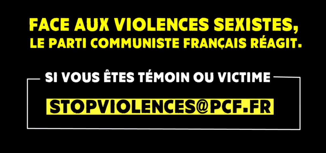 Clip de campagne du PCF contre les violences faites aux femme Clip de campagne du PCF contre les violences faites aux femme