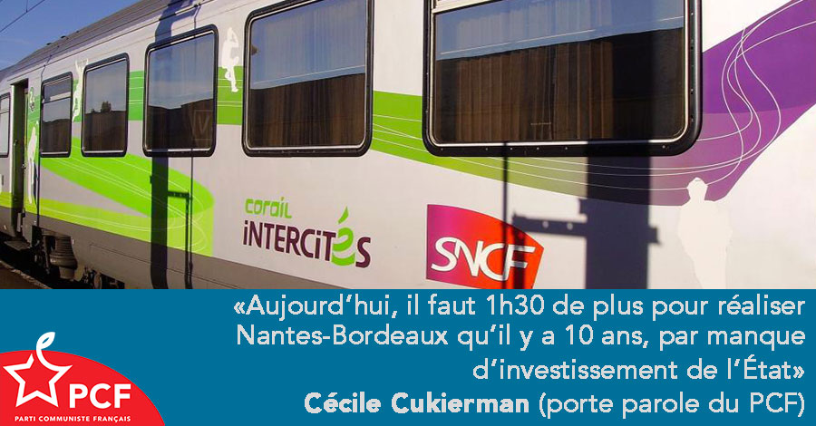 Ouverture à la concurrence des trains Inter-Cités : un contre-sens historique ! (PCF)