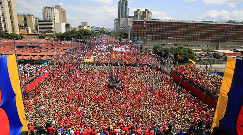 Des millions de vénézuélien.ne.s descendent dans la rue pour soutenir la Révolution