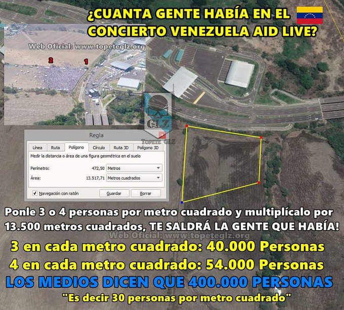 Le Concert “Venezuela Live Aid” à Cúcuta (ville la plus pauvre de Colombie) fait un gros flop